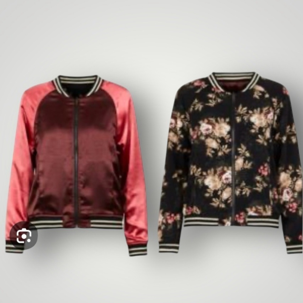 Karl Marc John Velasquez Noir reversible bomber jacket